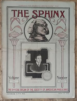 The Sphinx The Official Organ Of The Society Of American Magicians (Claude W Pike on cover) Novem...