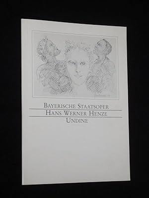 Image du vendeur pour Programmbuch Bayerische Staatsoper Mnchen 1987/88. Ballett UNDINE von Ashton, Henze (Musik). Choreogr./Insz.: Tom Schilling, musikal. Ltg.: Heinrich Bender, Bhnenbild: Reinhart Zimmermann, Kostme: Silvia Strahammer. Mit Eva Evdokimova (Undine), Peter Breuer, Trudie Campbell, June Wall, Scott Harris, Irene Pedrotti, Daniel Thomas mis en vente par Fast alles Theater! Antiquariat fr die darstellenden Knste