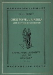 Image du vendeur pour Christoffel und Ursula : 4 heitere Geschichten. mis en vente par Auf Buchfhlung