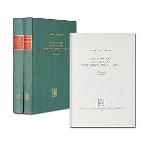 Die Erstdrucke der Werke von Wolfgang Amadeus Mozart. Bibliographie. 2 Bde. Text- u. Tafelband.