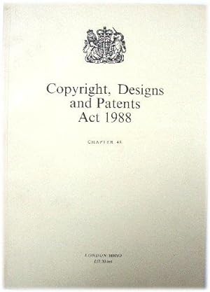 Bild des Verkufers fr Copyright, Designs and Patents Act 1988: Chapter 48 zum Verkauf von PsychoBabel & Skoob Books