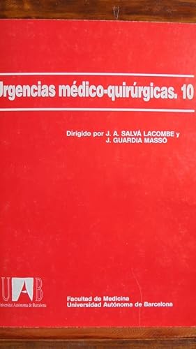 Imagen del vendedor de URGENCIAS MDICO-QUIRRGICAS. 10 a la venta por LIBRERA ROBESPIERRE