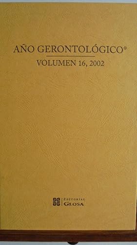 Seller image for AO GERONTOLGICO. Volumen 16, 2002 for sale by LIBRERA ROBESPIERRE