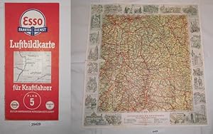 Image du vendeur pour Esso Luftbildkarte fr Kraftfahrer Plan 5: Rhein-, Main-, Neckar-Gebiet mis en vente par Versandhandel fr Sammler