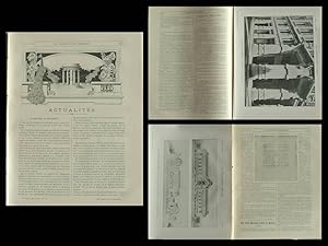 LA CONSTRUCTION MODERNE n°16 - 1905 - PARIS ECOLE ARTS ET METIERS, BAALBEK