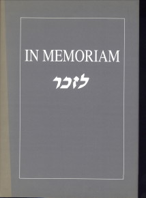 In memoriam (Namenlijst Van Nederlandse Joodse Slachtoffers Van de Holocaust).