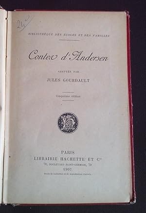 Immagine del venditore per Contes d'Andersen venduto da Librairie Ancienne Zalc