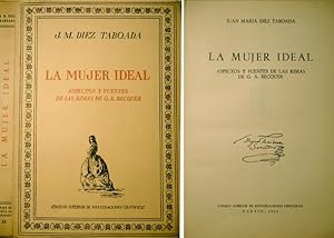 Imagen del vendedor de La Mujer Ideal. Aspectos y fuentes de las Rimas de Gustavo Adolfo Bcquer. a la venta por Hesperia Libros