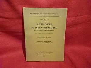 Seller image for Meditationes de prima philosophia (mditations mtaphysiques). for sale by alphabets