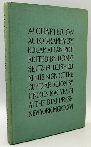 A Chapter on Autobiography by Edgar Allan Poe