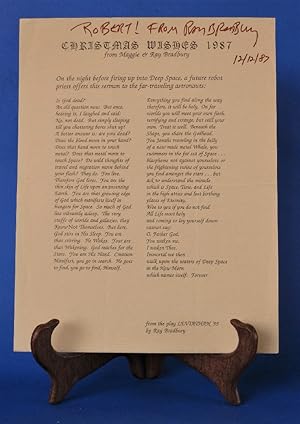 Christmas Wishes 1987 - Inscribed