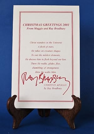 Christmas Greetings 2001 - Signed