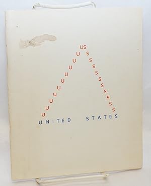 Seller image for United States: an anthology of political poetry for sale by Bolerium Books Inc.