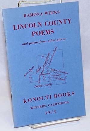 Seller image for Lincoln County Poems and poems from other places for sale by Bolerium Books Inc.