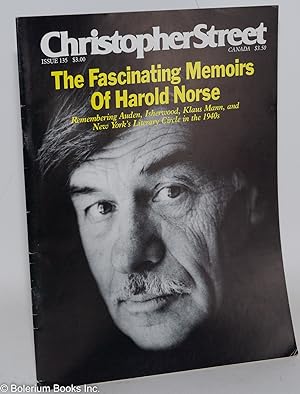 Seller image for Christopher Street: vol. 12, #3, May 1989, whole #135; The Fascinating Memoirs of Harold Norse for sale by Bolerium Books Inc.