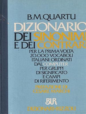 Immagine del venditore per Dizionario dei sinonimi e dei contrari. venduto da Librodifaccia