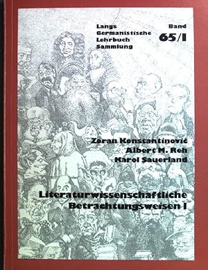 Bild des Verkufers fr Literaturwissenschaftliche Betrachtungsweisen; Teil: 1. Germanistische Lehrbuchsammlung Band 65/I zum Verkauf von books4less (Versandantiquariat Petra Gros GmbH & Co. KG)