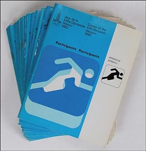 Participants - Games of the XXII Olympiad Moscow 1980. Konvolut aus 13 Heften. Teilnehmer Olympia...