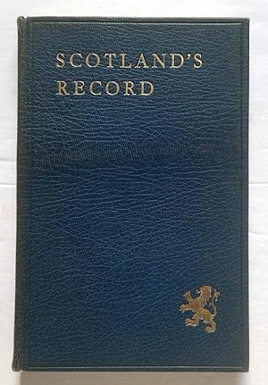 Imagen del vendedor de Scotland's Record. a la venta por Monkey House Books
