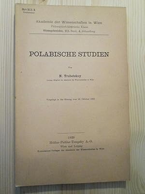 Polabische Studien / von N. Trubetzkoy