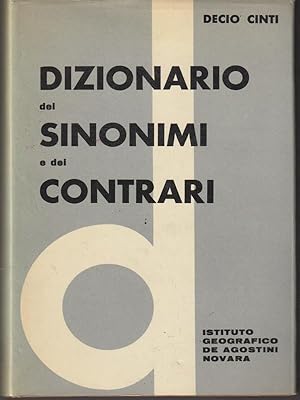 Immagine del venditore per Dizionario dei sinonimi e dei contrari venduto da Librodifaccia