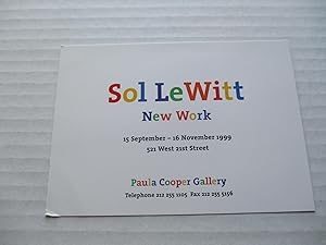 Imagen del vendedor de Sol Lewitt New Work Paula Cooper Gallery 1999 Exhibition invite postcard a la venta por ANARTIST