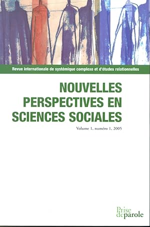 Nouvelles pespectives en sciences sociales Volume 1, Numéro 1, 2005