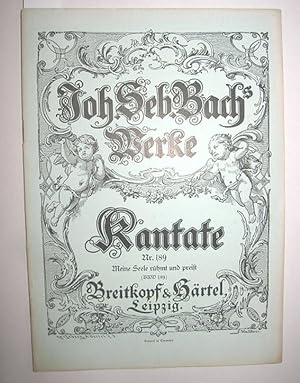 Bild des Verkufers fr Kantate Nr. 189 (Meine Seele rhmt und preist) zum Verkauf von Antiquariat Zinnober