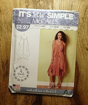 Imagen del vendedor de McCALL'S IT'S SEW SIMPLE : L9477, BIN #78 : Misses' Dress a la venta por 100POCKETS