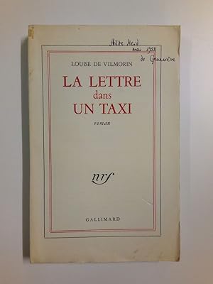 Immagine del venditore per La lettre dans un taxi Roman venduto da Antiquariat Smock