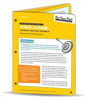 Imagen del vendedor de On-your-feet Guide to Visible Learning : Student-teacher Feedback a la venta por GreatBookPrices
