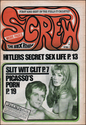 Immagine del venditore per Screw : The Sex Review, Vol. 1, No. 34 (Oct. 27, 1969) venduto da Specific Object / David Platzker