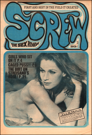 Seller image for Screw : The Sex Review, Vol. 1, No. 47 (January 26, 1970) for sale by Specific Object / David Platzker