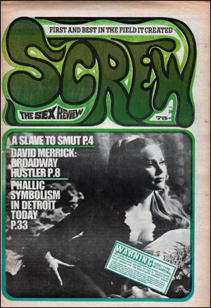 Seller image for Screw : The Sex Review, Vol. 1, No. 35 (November 3, 1969) for sale by Specific Object / David Platzker