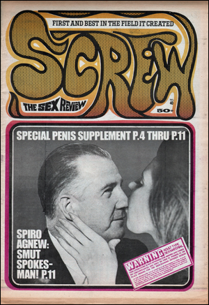 Seller image for Screw : The Sex Review, Vol. 1, No. 40 (December 8, 1969) for sale by Specific Object / David Platzker