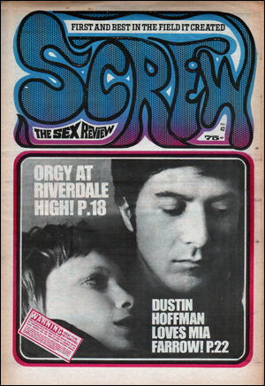 Seller image for Screw : The Sex Review, Vol. 1, No. 42 (December 22, 1969) for sale by Specific Object / David Platzker