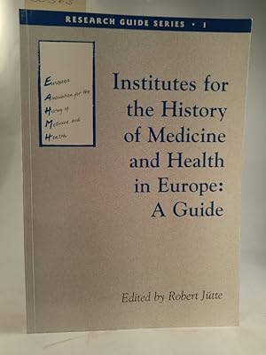 Image du vendeur pour Institutes for the Industry of Medicine and Health in Europe: a Guide Series 1 mis en vente par ANTIQUARIAT Franke BRUDDENBOOKS