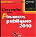 Image du vendeur pour L'essentiel Des Finances Publiques 2010 :  Jour De La Loi De Finances Pour 2010 mis en vente par RECYCLIVRE