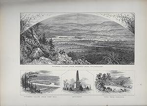 Seller image for Wyoming Valley, From Prospect Rock, Wilkesbarre / Wyoming Valley From Camp Hill / Monument / View From Kingston, Illustration for sale by Legacy Books II