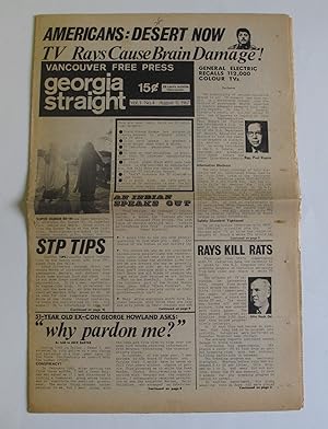 Georgia Straight | Vancouver Free Press | Vol. 1, No. 4 | August 11, 1967