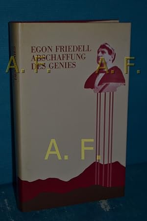 Bild des Verkufers fr Abschaffung des Genies : Essays bis 1918. zum Verkauf von Antiquarische Fundgrube e.U.