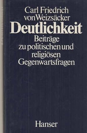 Deutlichkeit : Beiträge zu politischen und religiösen Gegenwartsfragen.