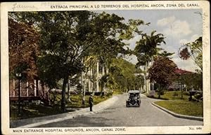 Seller image for Ansichtskarte / Postkarte Ancon Panama, Main Entrance Hospital Grounds, Canal Zone for sale by akpool GmbH