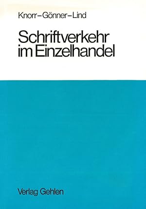 Seller image for Schriftverkehr im Einzelhandel for sale by Flgel & Sohn GmbH