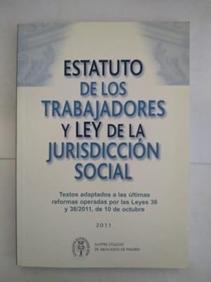 Imagen del vendedor de Estatuto de los Trabajadores y Ley de la Jurisdiccion Social a la venta por Libros Ambig