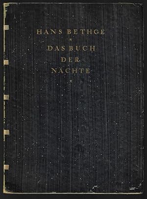 Das Buch der Nächte. Mit Lithographien von F. Ahlers-Hestermann. Drucke der Wahlverwandten. Zweit...