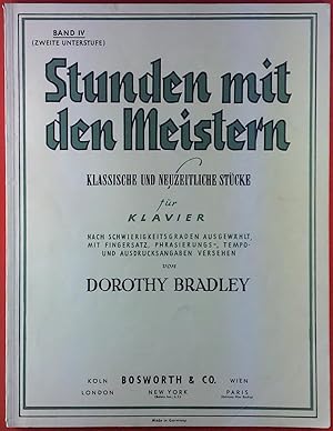 Bild des Verkufers fr Stunden mit den Meistern. Klassische und neuzeitliche Stcke fr Klavier. Band IV (Zweite Unterstufe) zum Verkauf von biblion2