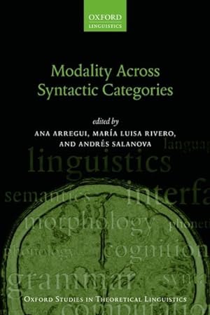 Imagen del vendedor de Modality Across Syntactic Categories a la venta por GreatBookPrices