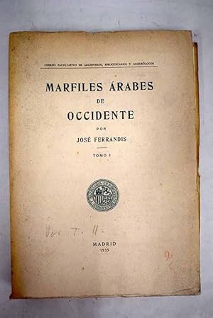 Imagen del vendedor de Marfiles rabes de Occidente, tomo I a la venta por Alcan Libros