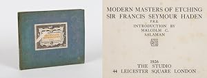 Seller image for Modern Masters of Etching Sir Francis Seymour Haden P.R.E. Introduction By Malcolm C. Salaman. for sale by Inanna Rare Books Ltd.